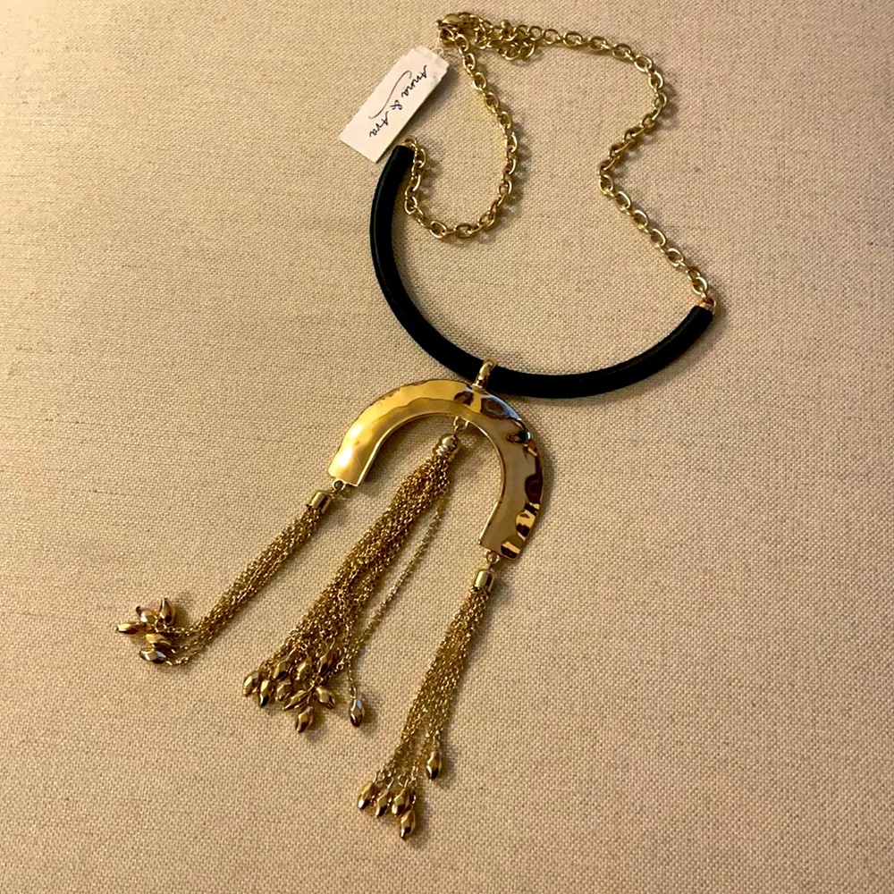 Black and Gold Anna and Ava Necklace